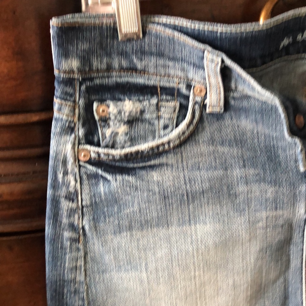 7 for all mankind jeans mini skirt, size 27. - Picture 6 of 13